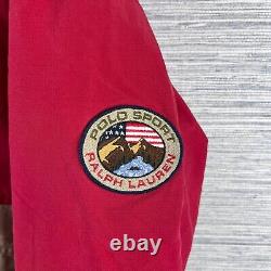 VINTAGE Polo Sport Jacket Mens Large Ralph Lauren Windbreaker Sportsman Cookie