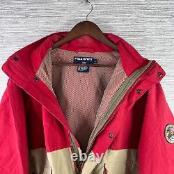 VINTAGE Polo Sport Jacket Mens Large Ralph Lauren Windbreaker Sportsman Cookie