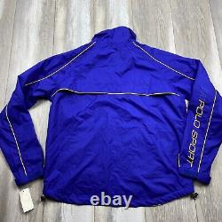 VINTAGE Polo Sport Track Suit Mens Large Blue Yellow 2 Piece Ralph Lauren NEW