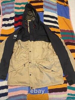 VINTAGE RALPH LAUREN POLO SPORT RLX rrl Ski Parka Coat Hoody Gorpcore Beige