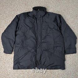 VINTAGE RARE Polo Ralph Lauren Black Iconic Thick Puffy Work Jacket XXL