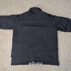 VINTAGE RARE Polo Ralph Lauren Black Iconic Thick Puffy Work Jacket XXL