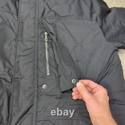VINTAGE RARE Polo Ralph Lauren Black Iconic Thick Puffy Work Jacket XXL