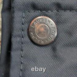 VINTAGE RARE Polo Ralph Lauren Black Iconic Thick Puffy Work Jacket XXL