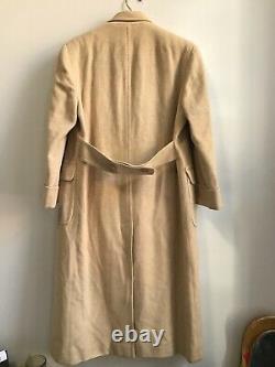 VINTAGE Ralph Lauren Camel Hair Polo Coat Double Breasted Top Coat Womens 8