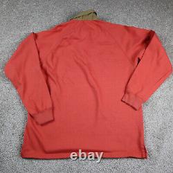 VINTAGE Ralph Lauren Polo Shirt Mens Large Orange Catch And Release Sportsman