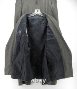 VINTAGE Ralph Lauren Polo Suit Men 43 Long Gray Wool Double Breasted USA Check