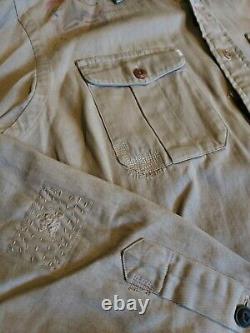 VINTAGE Rare Polo Ralph Lauren Tribal Custom Safari Woven Mens Oxford Large