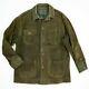 Vntg Ralph Lauren Polo Country (m) Forest Green Suede Twill Lined Chore Coat