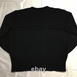 VTG 90s Polo Ralph Lauren RL2000 Black Knit Wool Sweater Mens XL Bear Crest 1992