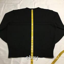 VTG 90s Polo Ralph Lauren RL2000 Black Knit Wool Sweater Mens XL Bear Crest 1992
