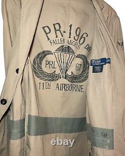 VTG Polo Ralph Lauren 11th Airborne Fallen Angels Military Cotton Blazer Jacket