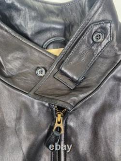 VTG Polo Ralph Lauren 2XL Chocolate Brown Butter Soft Chinstrap Leather Jacket