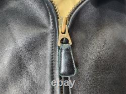 VTG Polo Ralph Lauren 2XL Chocolate Brown Butter Soft Chinstrap Leather Jacket