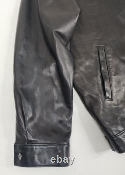 VTG Polo Ralph Lauren 2XL Chocolate Brown Butter Soft Chinstrap Leather Jacket