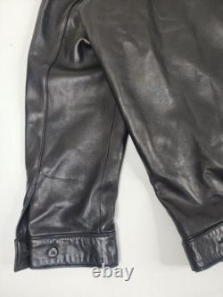 VTG Polo Ralph Lauren 2XL Chocolate Brown Butter Soft Chinstrap Leather Jacket
