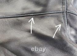 VTG Polo Ralph Lauren 2XL Chocolate Brown Butter Soft Chinstrap Leather Jacket