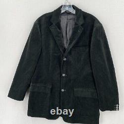 VTG Polo Ralph Lauren Black Corduroy Jacket Sport Coat Mens 40R Blazer 3 Button