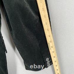 VTG Polo Ralph Lauren Black Corduroy Jacket Sport Coat Mens 40R Blazer 3 Button
