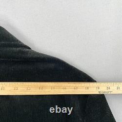 VTG Polo Ralph Lauren Black Corduroy Jacket Sport Coat Mens 40R Blazer 3 Button