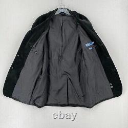 VTG Polo Ralph Lauren Black Corduroy Jacket Sport Coat Mens 40R Blazer 3 Button