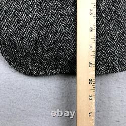 VTG Polo Ralph Lauren Blazer Mens 40 Gray Wool Herringbone Button Up Jacket