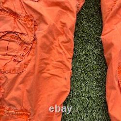 VTG Polo Ralph Lauren Cargo Paratrooper Pants 36x30 (34x30) Orange Military Ligh