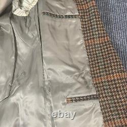 VTG Polo Ralph Lauren Coat Mens 40 Brown Blazer Tweed Wool USA Union Made Preppy
