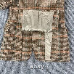 VTG Polo Ralph Lauren Coat Mens 40 Brown Blazer Tweed Wool USA Union Made Preppy