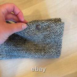 VTG! Polo Ralph Lauren Herringbone Blazer Virgin Wool Sport Coat Jacket 42R
