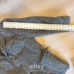 VTG! Polo Ralph Lauren Herringbone Blazer Virgin Wool Sport Coat Jacket 42R