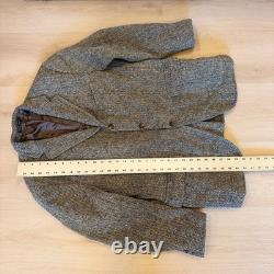 VTG! Polo Ralph Lauren Herringbone Blazer Virgin Wool Sport Coat Jacket 42R