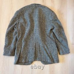 VTG! Polo Ralph Lauren Herringbone Blazer Virgin Wool Sport Coat Jacket 42R