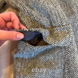 VTG! Polo Ralph Lauren Herringbone Blazer Virgin Wool Sport Coat Jacket 42R
