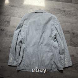 VTG Polo Ralph Lauren Jacket 42R Seersucker Unstructured Blazer Regatta Yacht