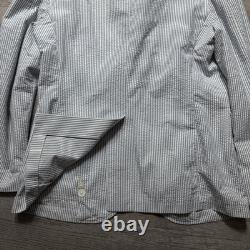 VTG Polo Ralph Lauren Jacket 42R Seersucker Unstructured Blazer Regatta Yacht