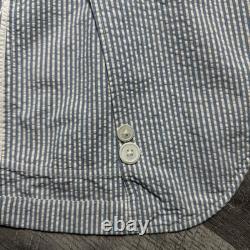 VTG Polo Ralph Lauren Jacket 42R Seersucker Unstructured Blazer Regatta Yacht