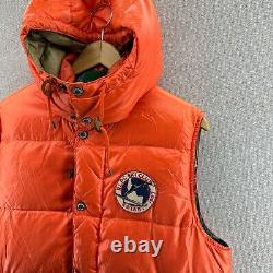VTG Polo Ralph Lauren Mens Medium Vest Ski Patrol RLPC Down Flannel lined 90s
