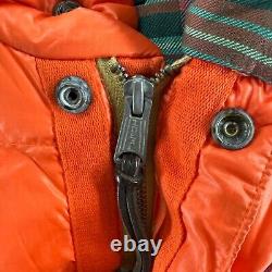 VTG Polo Ralph Lauren Mens Medium Vest Ski Patrol RLPC Down Flannel lined 90s