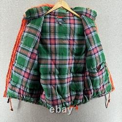 VTG Polo Ralph Lauren Mens Medium Vest Ski Patrol RLPC Down Flannel lined 90s