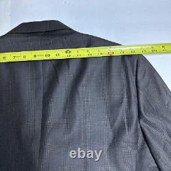 VTG Polo Ralph Lauren Mens Wool Blazer Glenurquhart Check Blue Label 42 SH