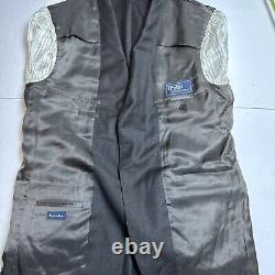 VTG Polo Ralph Lauren Mens Wool Blazer Glenurquhart Check Blue Label 42 SH
