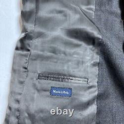 VTG Polo Ralph Lauren Mens Wool Blazer Glenurquhart Check Blue Label 42 SH