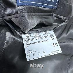VTG Polo Ralph Lauren Mens Wool Blazer Glenurquhart Check Blue Label 42 SH