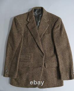 VTG Polo Ralph Lauren made in USA Brown herringbone sport coat 40-41 R