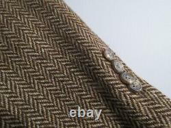 VTG Polo Ralph Lauren made in USA Brown herringbone sport coat 40-41 R