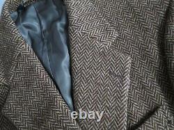VTG Polo Ralph Lauren made in USA Brown herringbone sport coat 40-41 R