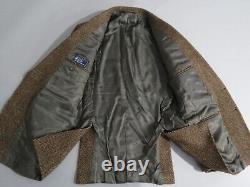 VTG Polo Ralph Lauren made in USA Brown herringbone sport coat 40-41 R