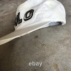VTG Polo Sport Hat Cycle 3m Reflective White Ralph Lauren Rare Stadium 1992