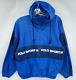 Vtg Polo Sport Ralph Lauren Jacket Mens L Windbreaker Spellout Faded Blue Hooded